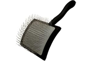 Chris Christensen Big K Brosse démêlante pour chien, toilettez comme un professionnel, permet d'économiser du temps et de l'énergie, noir, taille L