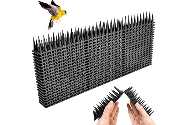 QINERSAW 20 PCS Pic Anti Pigeon Plastique 8.6m Pointes d'Oiseaux en Plastique Pique Anti Pigeon Fenetre Pique Anti Pigeon Balcon Pic Anti Chat Anti Pigeons pour Balcon pour Repousser Pigeon Hirondelle