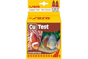sera Test di Rame 04710 (Cu), Test dell'Acqua per Circa 50 misurazioni, Misura in Modo affidabile e preciso Il Contenuto di Rame, per Acqua Dolce e Marina, in Acquario o Stagno