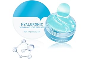 ANGIVLGA Hyaluronic Acid Serm Under Eye Patches,60 Pack Anti Wrinkle Eye Mask For Puffy Eyes,Anti-Aging Eye Bags Remover For Dark Circles Under Eye Treatment Women, Antioxidant Korean Face Mask Skin Care