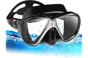 ‎EXP VISION Taucherbrille für Erwachsene mit Anti-Nebel Schnorchelmaske, Schwimmmaske gehärtetem Glas und Nasenabdeckung zum Schnorcheln und Schwimmen