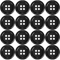 160 Bottoni Bianchi E Neri Per Cucito E Fai Da Te – Kit Completo Di Resina In 5 Misure Diverse, Perfetti Per Vestiti, Scrapbooking E Decorazioni! - 6