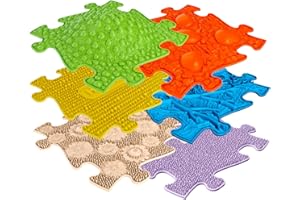 muffik Orthopaedic Sensory Texture Mats Small Set - 6 Pieces for Tactile Perception