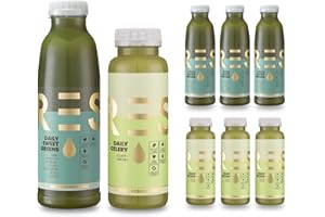 PRSS 100% COLD PRESSED Press, Daily Sweet Greens & Celery Juice Mixed Pack, x3 500ml Daily Sweet Greens Juice, x3 250ml Celery Juice, Cold Pressed Juice & Vegan Friendly