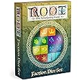 Magpie Games Dice Set for Root: The Roleplaying Game, 14 Six-Sided Dice Engraved with 7 Woodland Factions, Tabletop Fantasy Adventure