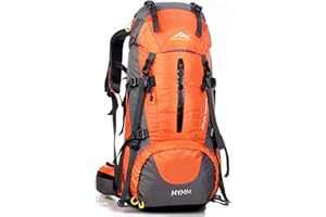 MYMM 50L Sacs à dos de randonnée,Travel Sac à Dos,idéal pour École, Trekking, Randonnée, Camping, Voyage, Pêche, Escalade, Alpinisme ou Utilisation Quotidienne. Respirant Ultraléger Imperméable