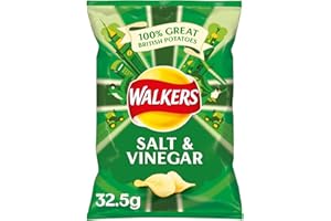Walkers Chips Salt & Vinegar - 48 x 32.5gr