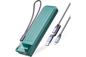 ORICO Caja M.2 SSD NVMe Adaptador USB-C 3.2 Gen2 10Gbps para PCIe NVMe M-Key/M+B Key SSD(2230/2242/2260/2280), Carcasa de Disco Duro Externo M2 con Chaleco Refrigerante,UASP, Trim, SSD hasta 4 TB-MM2