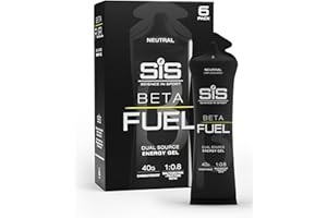 ‎SCIENCE IN SPORT Science in Sport Beta Fuel Gel 6 x 60ml Nicht aromatisiert - Energiereiches Kohlenhydrate Gel mit 40g Kohlenhydrate, Leicht verdauliches Energy Gel für optimale Leistung