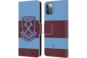 Head Case Designs Officially Licensed West Ham United FC Away 2020/21 Crest Kit Leather Book Wallet Case Cover Compatible With Apple iPhone 12 / iPhone 12 Pro