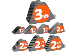AFANSO Mega Hair Clipper Guards - Extra Long 3 Inch Guide Combs Set (3", 2.75", 2.5", 2.25", 2", 1.75", 1.5", 1.25") - Fits Most Wahl Full Size Clippers