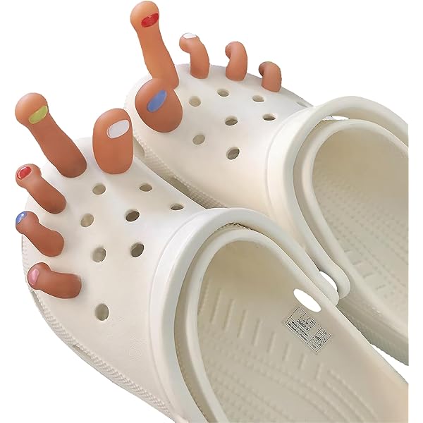 Breloques Orteils Pour Chaussures Crocs, Autocollants D'accessoires, Breloques Amusantes Pour Chaussures D'orteils, Faux Sabots Pour Femmes Et Carnaval, Halloween, 6 Cm, Silicone, No - 2