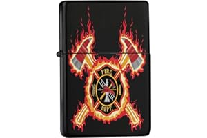 LEOTIE SINCE 2004 Briquet Tempete A Essence Rarement Imprimé Brigade Pompiers