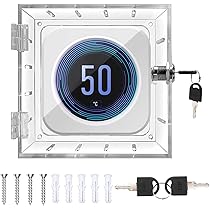 Thermostat Schließkasten Transparent - Wandthermostat Schutz Mit Schlüssel