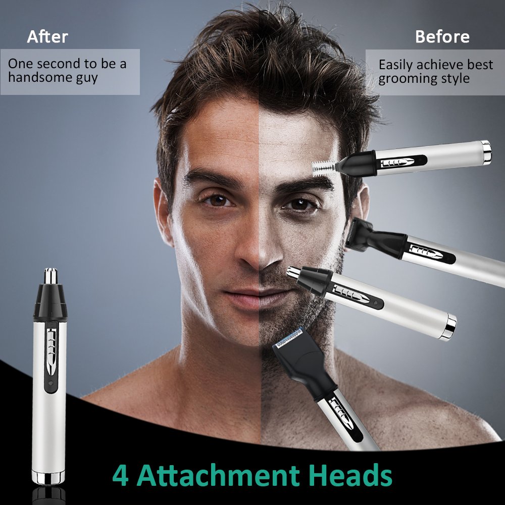 Nose Hair Stoon 4 In 1 Usb Rechargeable Grooming Kit Electronic