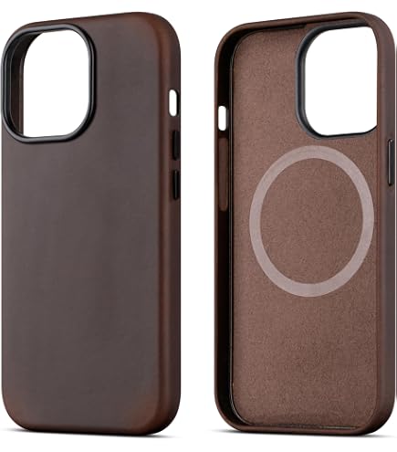 Custodia IPhone 13 Pro Max Solo Pelle - Vera Pelle Marrone Vintage - Foto 3