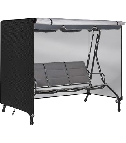 Ceblish Schommelbankhoes – 210x150x150 Cm, Waterdicht, UV-bestendig, Met Rits En Gespen, Voor 3-4 Personen
