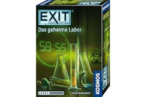 Kosmos 692742 EXIT - Das Spiel - Das geheime Labor, Level: Fortgeschrittene, Escape Room Spiel, EXIT Game für 1-4 Spieler ab 12 Jahre, EIN einmaliges Gesellschaftsspiel