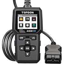 Scanner Auto TOPDON AL400 - Lecteur Codes OBD2 - Test émissions + Voyant Moteur - Mise à Jour Gratuite à Vie