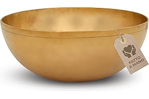 MASSAGE-EXPERT Campana Tibetana Piccola Pelvica, Ø 26 cm, 1.500 gr - Basse ed alte frequenze per un efficace massaggio sonoro e musicoterapia nell’area della parte inferiore del corpo, Qualità eccezionale