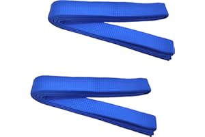 Niuhong 2 szt. 260 cm Judo Karate Pas Sztuki Walki Paski Sportowe Taekwondo Pasy Profesjonalne Karate Aikido Pas Gruby Tkanina Biały Pasek Dzieci Dorośli Kofun Martial Arts Belt