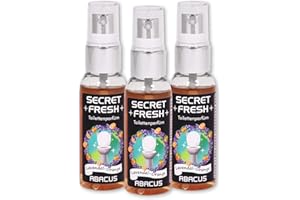 ‎ABACUS ABACUS® Secret Fresh Toilettenparfüm Lavendel-Orange, Toiletten Parfüm – verhindert Gerüche & schützt vor peinlichen Situationen – Toiletten Parfum, Secret Fresh Toilettenparfüm 3x 50 ml (7399)
