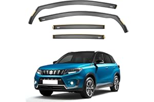 iSpeed Wind Deflectors For Suzuki Vitara mk4 2015 onwards 5doors 4pc - Keep Your Car Ventilated in Rain - Reduce Wind Turbulence - Tinted In-Channel Type