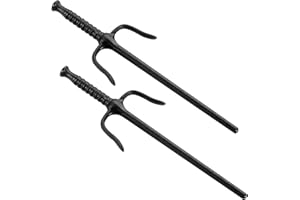 ‎DEPICE DEPICE Unisex – Erwachsene Sai-gafler hård plast 49-50 cm Sai gabel, Schwarz, uni EU