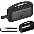 Silicone Cover Case for Soundcore Motion 300 Wireless Hi-Res Portable Speaker, Protective Holder Skin for Motion 300 Speaker Case Accessories (Black)