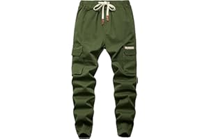 YoungSoul Pantalones para Niños - Pantalones Cargo con Cintura Elástica - Jogger Casual Niño