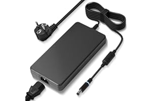 PAEBAI+ 240W Laptop Ladegerät Netzteil für Dell Alienware 13 15 17 R1 R2 R3 R4 R5 X51 M15 M17 M11X M14X M17X M18X G3 G5 G7 Precision M6800 M6700 M6600 M6500 M6400 19,5V 12,3A Netzkabel
