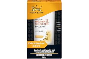 Tiger Balm BALM Nacken & Schulter Balsam Natürlicher Balsam bei Verspannungen im Nacken- & Schulterbereich Pflegende Einreibung ideal für unterwegs 1 x 50 g