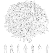 100 Figurines Non Peintes 1:100 – Personnages Miniatures Pour Maquettes Et Dioramas