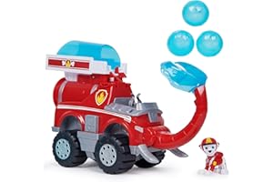 Paw Patrol - Pat Patrouille - Véhicule Deluxe Marcus Jungle Pups - Voiture Figurine À Collectionner - avec Projectiles - Thème Jungle - Pat Patrouille Jouet - Voiture Enfant - Jouet Enfant 3 Ans Et +