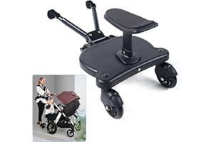 FUROMG Planche universelle pour landau - Jusqu'à 25 kg - Avec siège - Pour poussette - Planche à roulettes