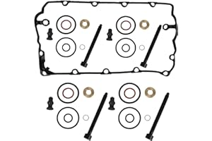 CAR-PARTS24 4 x Dichtungssatz BOSCH Einspritzdüse incl. Schrauben + VDD Ventildeckeldichtung Pumpe Düse Dichtsatz RepSatz Reparatursatz 1.9 2.0 TDI MOTORCODE BKC BMM BLS BPW BLT