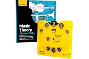 NOISY CLAN Circle of Fifths Wheel & Music Theory Book - For All Instruments & All Levels – Learn Chords, Keys & Progressions – Write More, Play More, Master Music