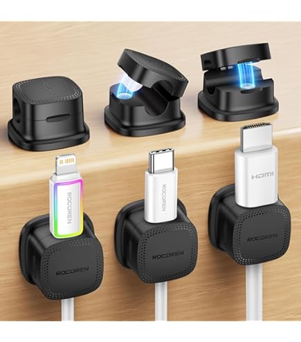 Handige zelfklevende kabel organizers, set van 6 stuks