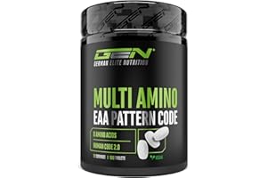 ‎GEN GERMAN ELITE NUTRITION EAA Multi Amino - 500 Tabletten mit je 1000 mg - Human Code Formel mit 8 essenziellen Aminosäuren - Aus pflanzlicher Fermentation - Hochdosiert, vegan & laborgeprüft