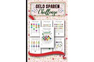 Geld Sparen Challenge: Ein unterhaltsames und einfaches Buch für Sparherausforderungen | Sparen Sie von 50 € bis 1000 € mit täglichem und wöchentlichem Bargeldsparer-Tracker