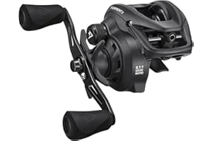 Piscifun Torrent II Baitcasting Fishing Reel, 20LB Carbon Fiber Drag Baitcasters, 6.6:1/8.1:1 Gear Ratio & Magnet Braking System Low Profile Casting Reel, Left/Right Handed