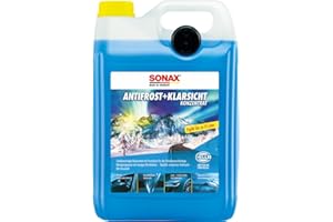 ‎SONAX SONAX AntiFrost+KlarSicht Konzentrat (5 Liter) Scheibenreiniger-Konzentrat mit Frostschutz für die Scheibenwaschanlage | Art-Nr. 03325050