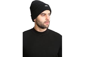 Soroor Thermal Insulated Woollen Hat, Unisex Beanie Hat for Men and Women, Stylish and Practical, Warm Winter Hat