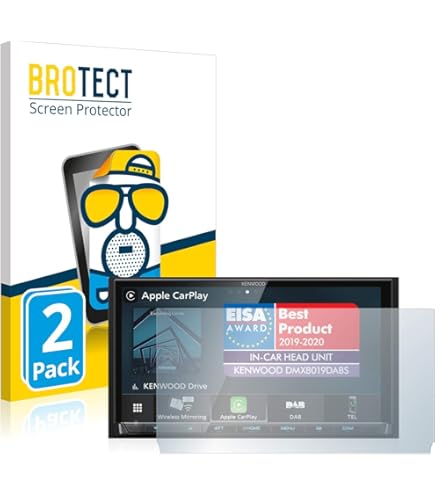 SXCY [Lot De 2] Pour Renault Trafic 2021 2022 2023 Navigation Film De Protection, Trafic 8" Easy Link Écran En Plastique Protecteur, 4H Anti Rayures Anti Empreinte, Transparent GPS Film