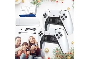 WEIWOGU Nostalgicbox - 30,000+ Retro-Game-Console + 2 Wireless Controllers, Nostalgic Box Retro Games, Wireless Retro Game Console, Plug and Play Video Game Stick for Multiplayer Party (128G)