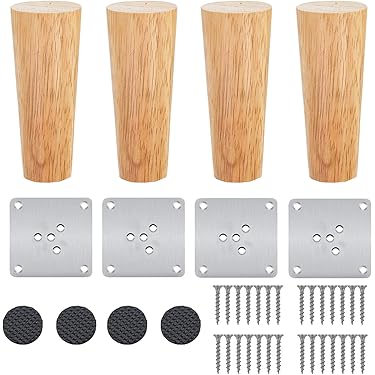 FARYODI Schuine kegelvormige tafelpoten, 4 stuks, 40 cm hoge stalen