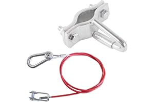 OnTheMove iapyx® Hollandöse Halter Anhängerabreisseil mit Federöse universal Abrissseil Öse Abrreisseil Gabelkopf (Halter mit Seil Gabelkopf)