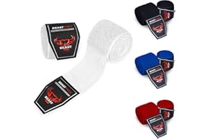 BEAST RAGE Vendas de Boxeo Vendas elástica para MMA Vendajes DE Mano Boxeo ELÁSTICAS Kick Boxing Muay Thai 2,5M 4,5m