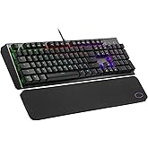 Cooler Master Tastiera meccanica da gioco CK550 V2 - Retroilluminazione RGB, Controlli al volo, Piastra superiore in allumini