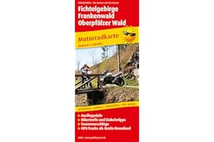 Fichtelgebirge - Frankenwald - Oberpfälzer Wald: Motorradkarte mit Ausflugszielen, Einkehr- & Freizeittipps und Tourenvorschlägen, wetterfest, ... GPS-genau. 1:200000 (Motorradkarte: MK)
